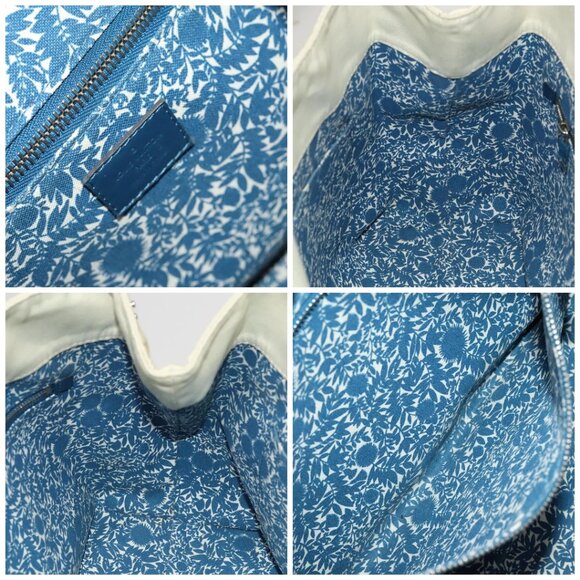LOUIS VUITTON Cabas MM Tote Bag Canvas Beige Blue - Picture 14 of 15